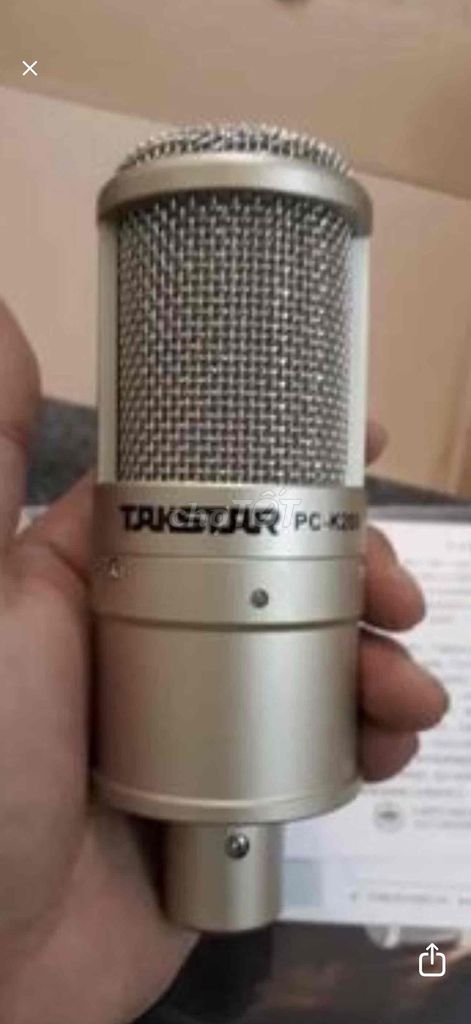 Microphone Takstar PC-K200 Vàng đồng đã sử dụng. Mua bán Tivi, Âm thanh tại Huyện Tân Hiệp Kiên Giang được đăng bởi Phan Trọng Nhân hình 1