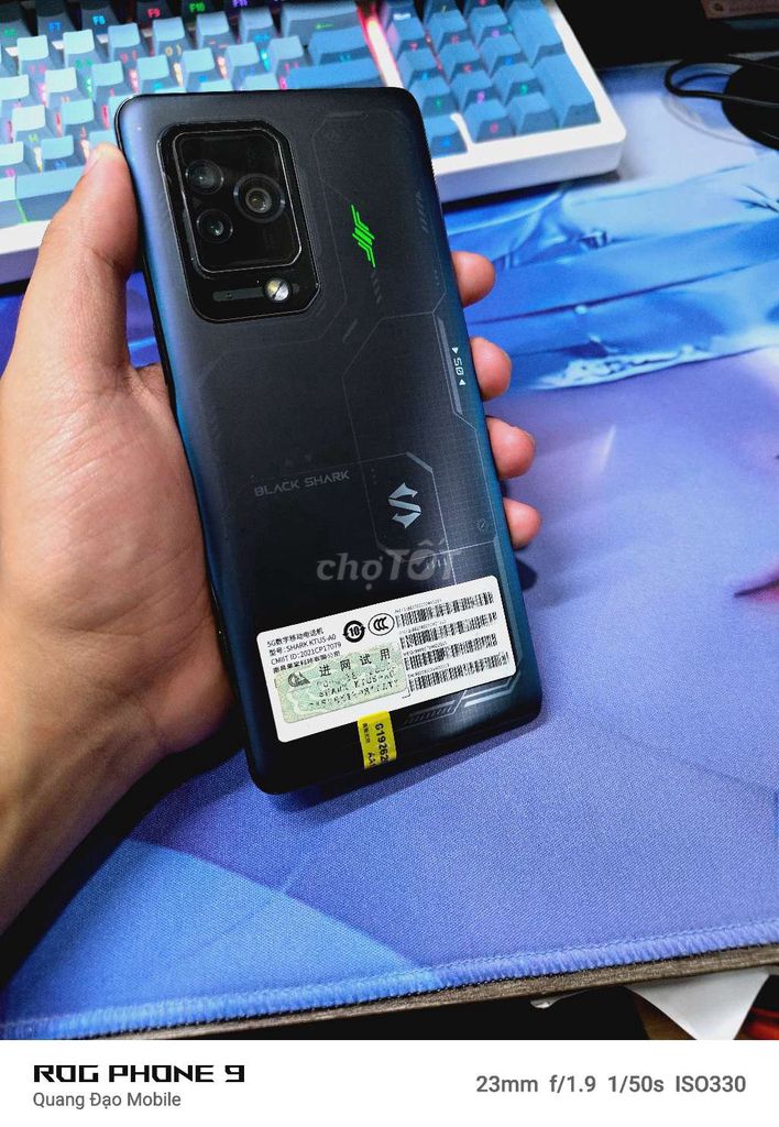 Black Shark 5Pro 12-256, imei (22563). Mua bán Điện thoại tại Quận Hà Đông Hà Nội được đăng bởi Đạo Nguyễn hình 1