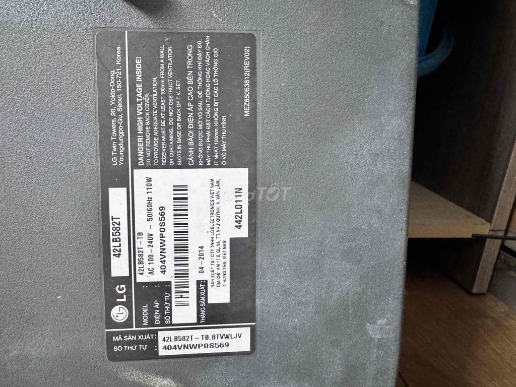 Tivi LG 42LB582T. Mua bán Tivi, Âm thanh tại Quận 12 Tp Hồ Chí Minh được đăng bởi THUY PHAM hình 1