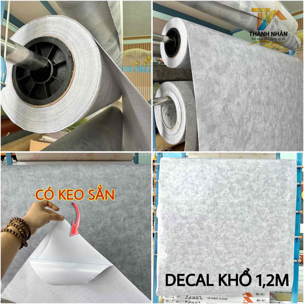 Dán tường keo sẵn khổ 1.2m