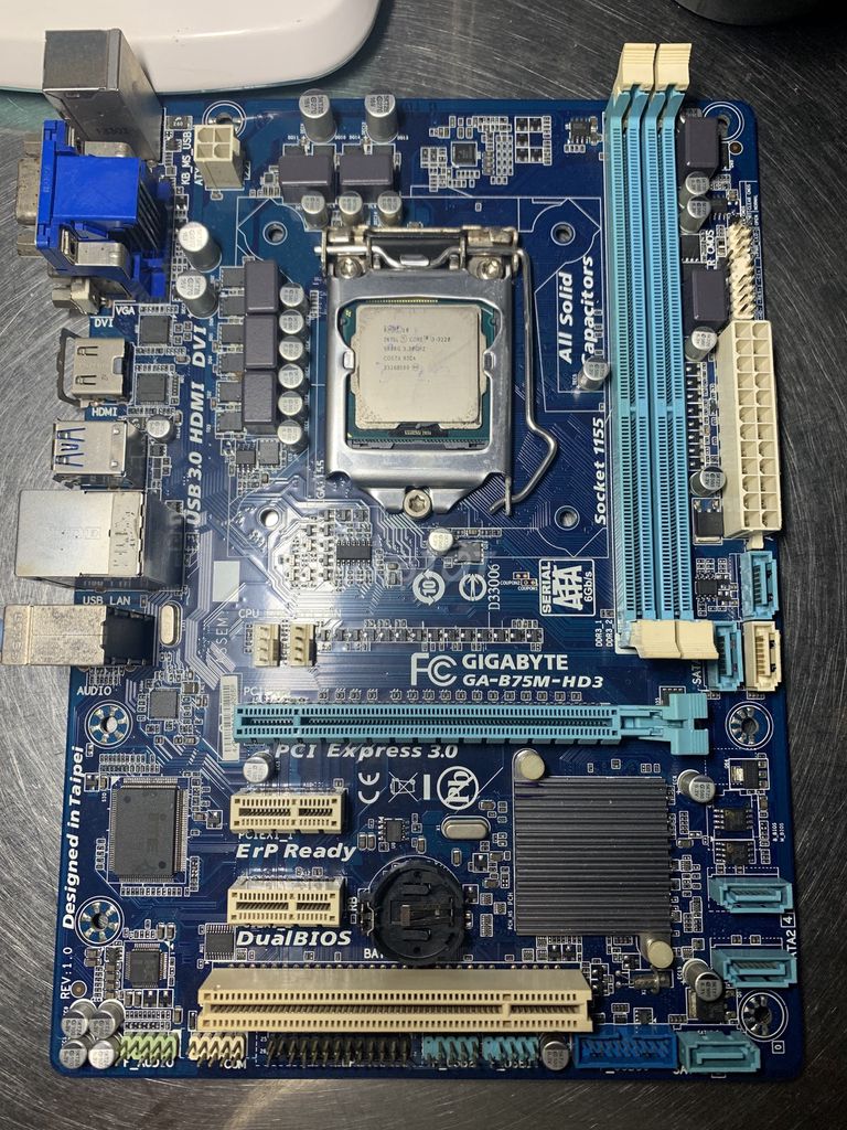 Bo Gigabyte B75M-HD3 + CPU-CORE I3.3220 GIÁ500K. Mua bán Linh kiện (RAM, Card...) tại Thành phố Mỹ Tho Tiền Giang được đăng bởi ducnguyen nguyen hình 1