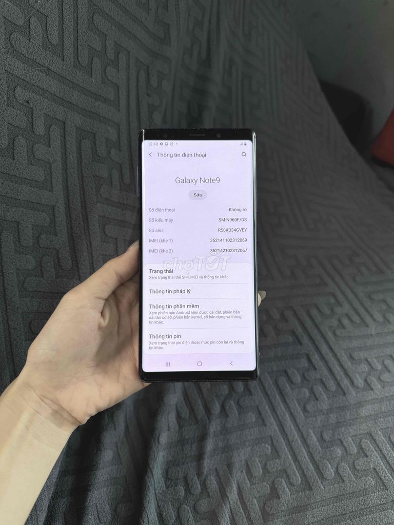 Samsung Galaxy Note 9 VN 2 sim