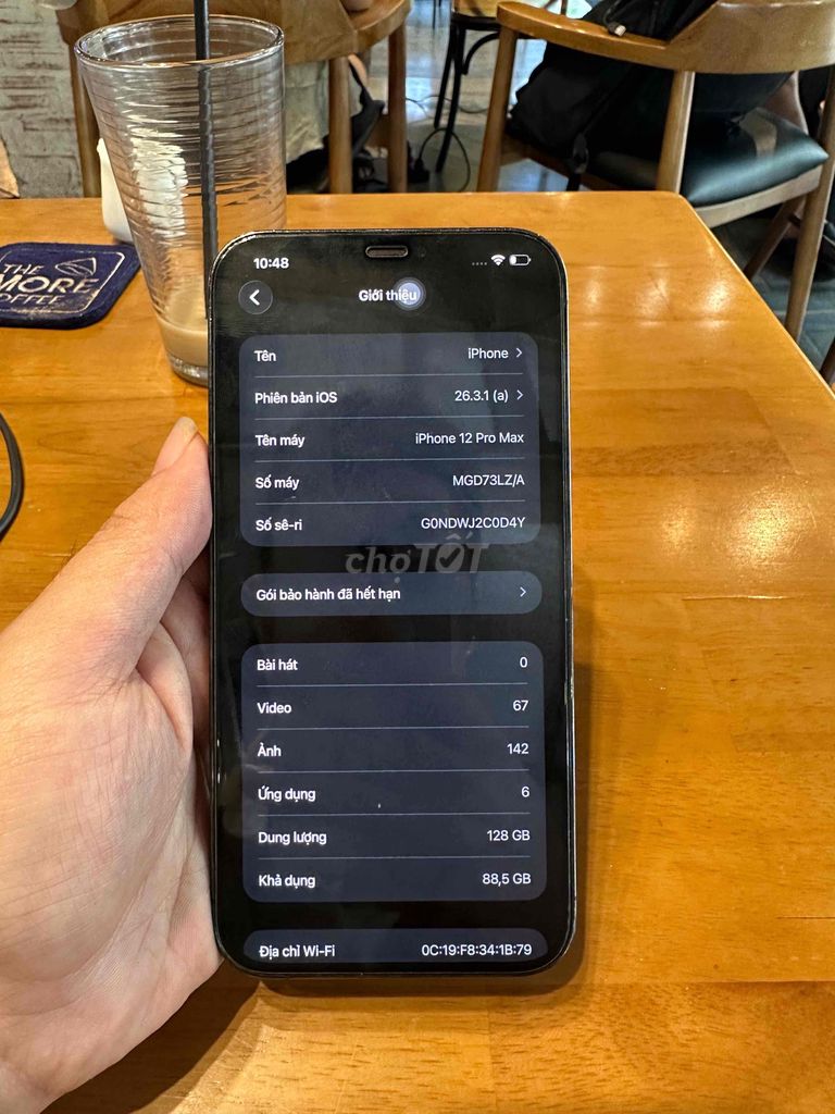 iPhone 12 Pro Max 128GB Đen QT zin all full k lỗi. Mua bán Điện thoại tại Thành phố Thủ Đức Tp Hồ Chí Minh được đăng bởi Trần Nam hình 1