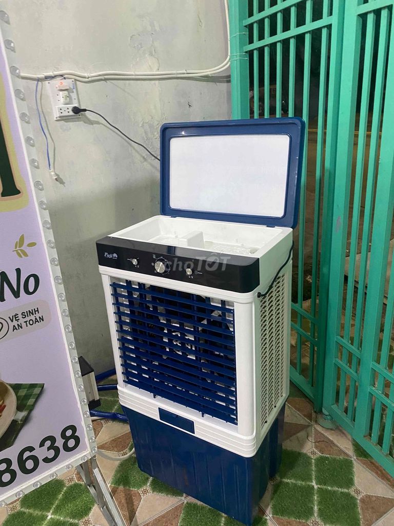 Quạt làm mát 80 lít Trắng xanh phòng lớn. Mua bán Quạt tại Quận 12 Tp Hồ Chí Minh được đăng bởi Quốc Gia Dụng hình 1