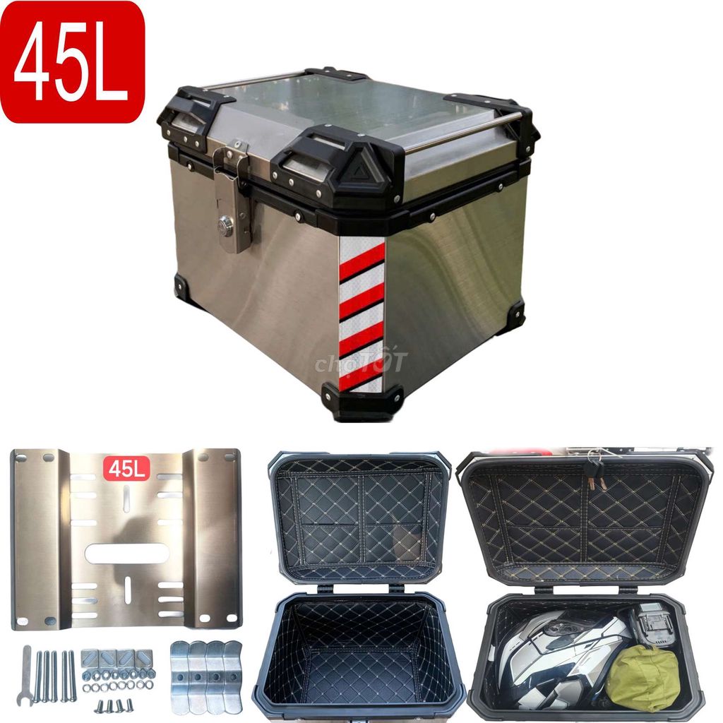 Thùng sau xe máy Inox giá xưởng. Mua bán Phụ tùng xe tại Thành phố Đồng Xoài Bình Phước được đăng bởi CÔNG TY TNHH DỊCH VỤ VÀ THƯƠNG MẠI TỔNG HỢP THUẤN PHÁT  hình 4