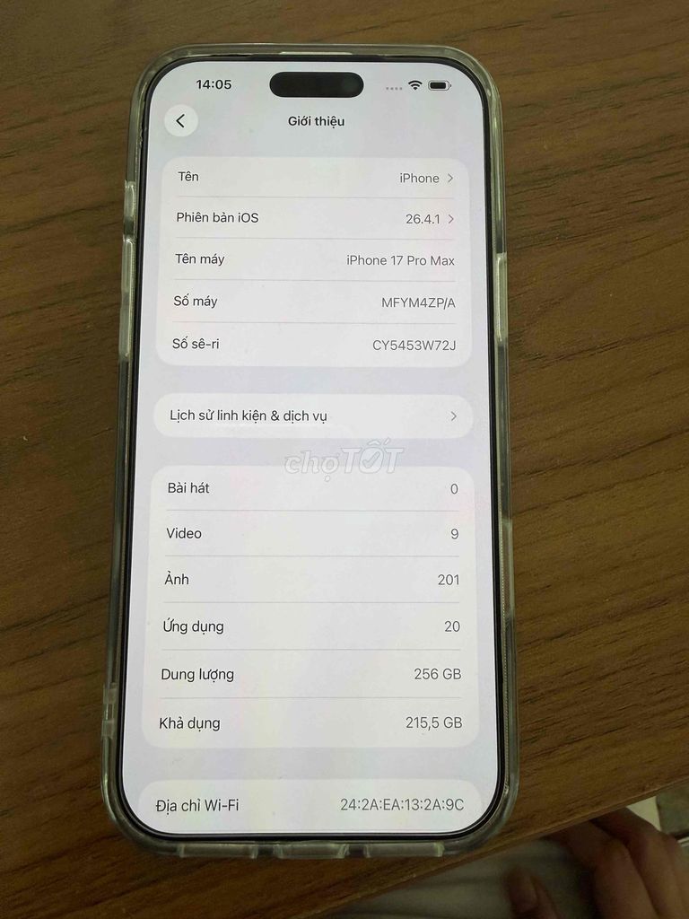 Apple iPhone 17 Pro Max 256GB Bạc Đã qua sử dụng. Mua bán Điện thoại tại Huyện Mê Linh Hà Nội được đăng bởi TRẢ GÓP DUYỆT HỒ SƠ hình 1