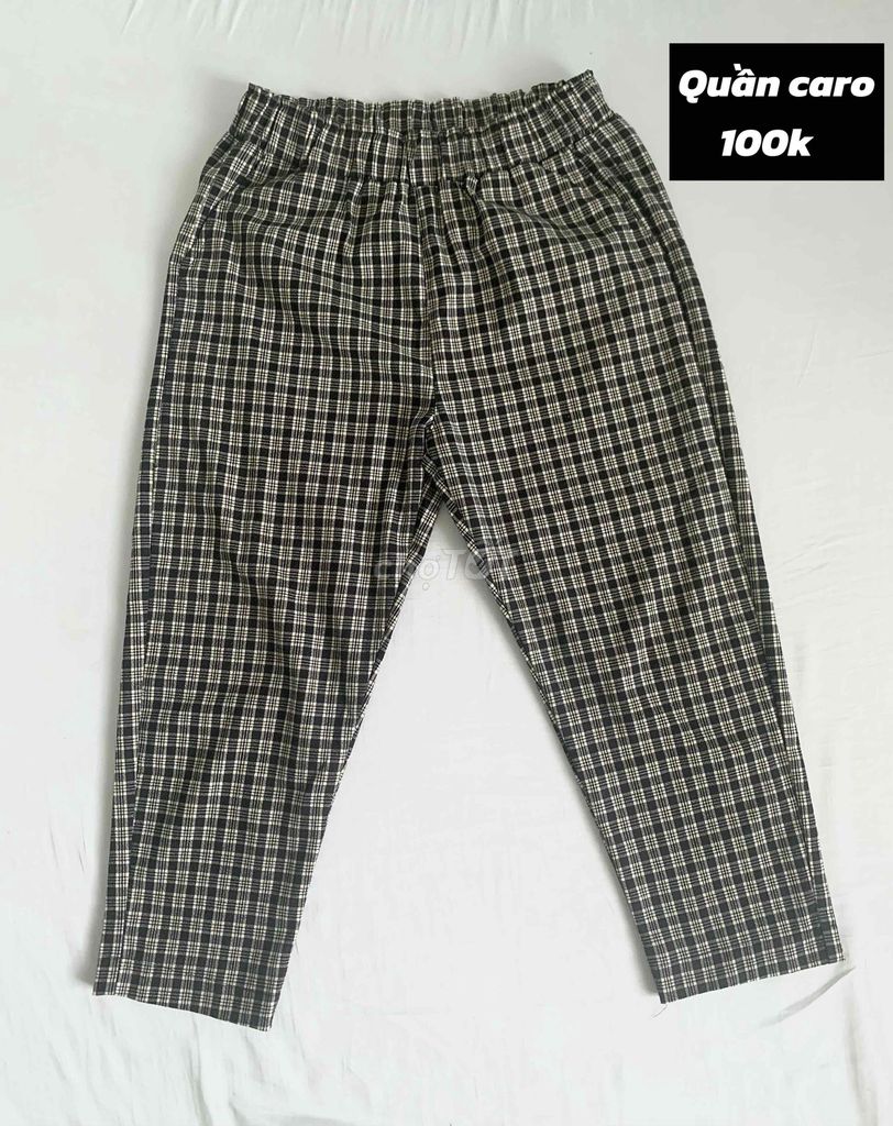 Quần nữ kẻ caro Đen trắng. Mua bán Quần áo tại Huyện Chợ Gạo Tiền Giang được đăng bởi Lê Kim hình 1
