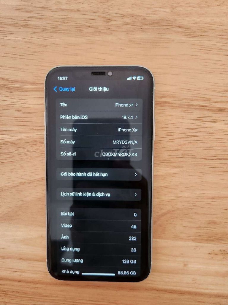 Apple iPhone XR 128GB Trắng. Mua bán Điện thoại tại Huyện Hòa Vang Đà Nẵng được đăng bởi Phan Bình hình 1