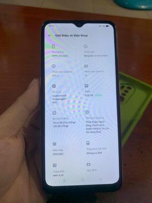 Oppo A9 (2020) Trắng 128GB. Mua bán Điện thoại tại Thị xã Bến Cát Bình Dương được đăng bởi duytan44