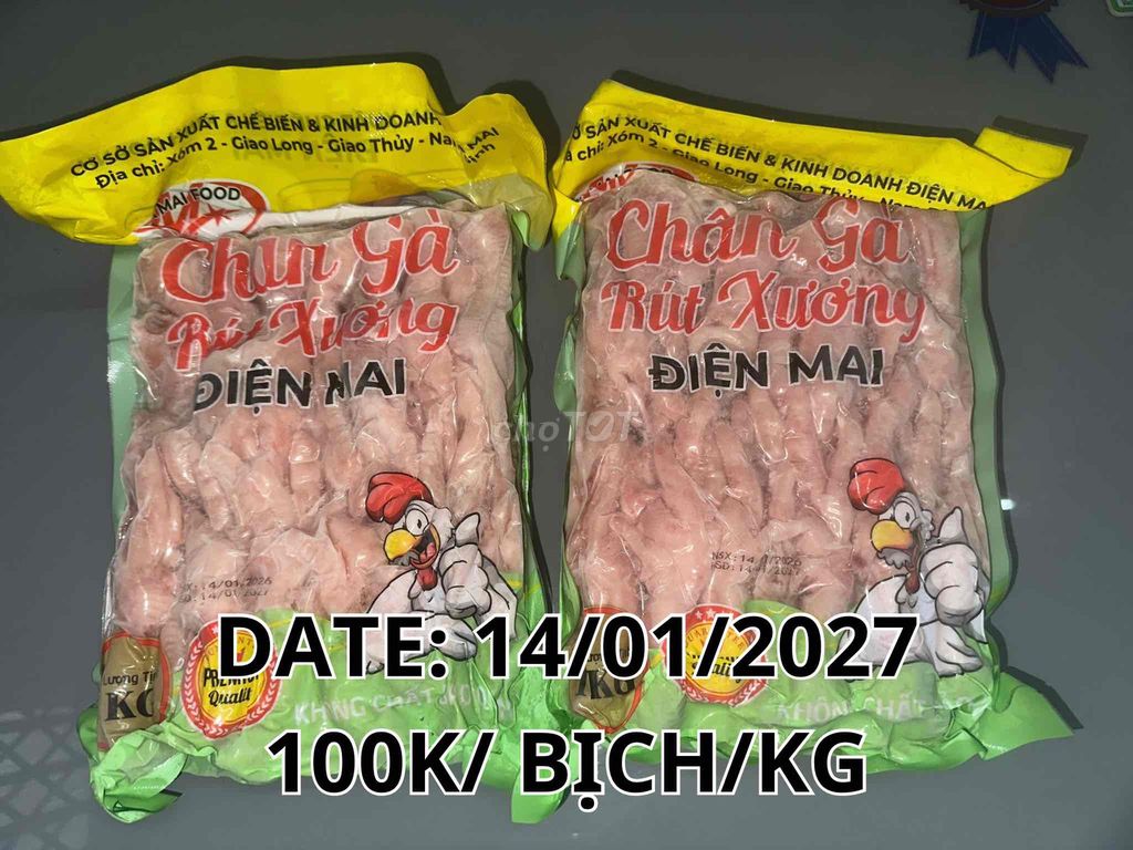 Chân gà rút xương Điện Mai 1 kg/bịch. Mua bán Đồ ăn, thực phẩm và các loại khác tại Thành phố Biên Hòa Đồng Nai được đăng bởi Dung hình 1