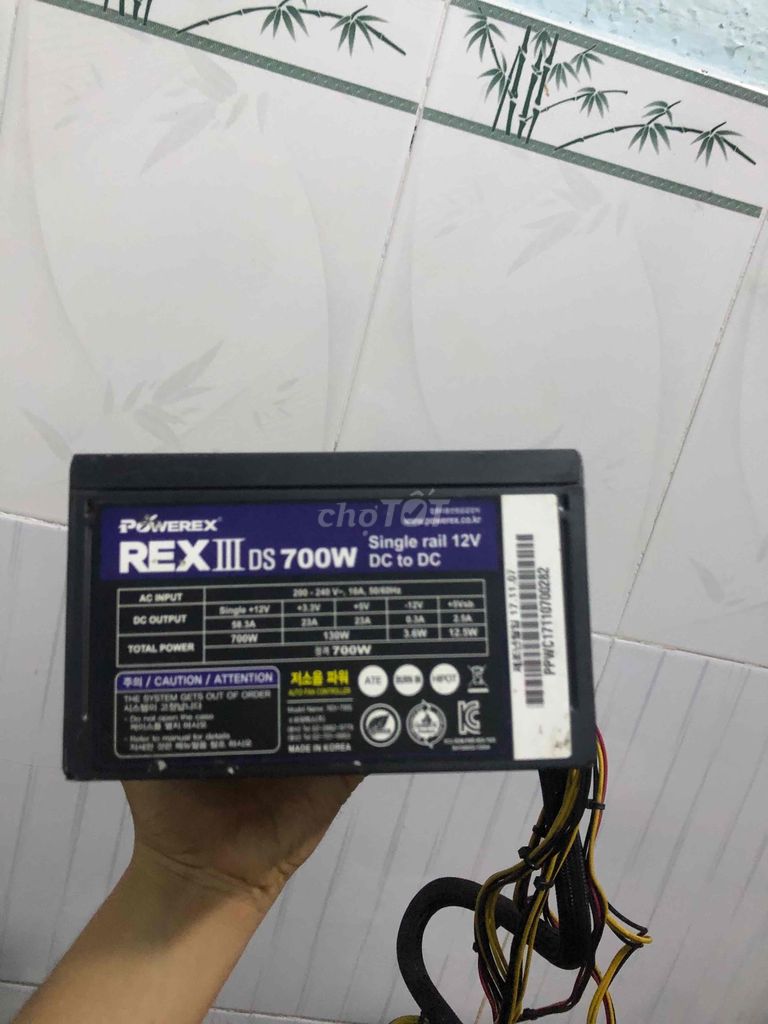 Nguồn máy tính công suất thực 700W Powerex