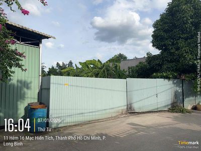 Đất hẻm 16 Mạc Hiển Tích 644m2, cách Nguyễn Xiển 450m