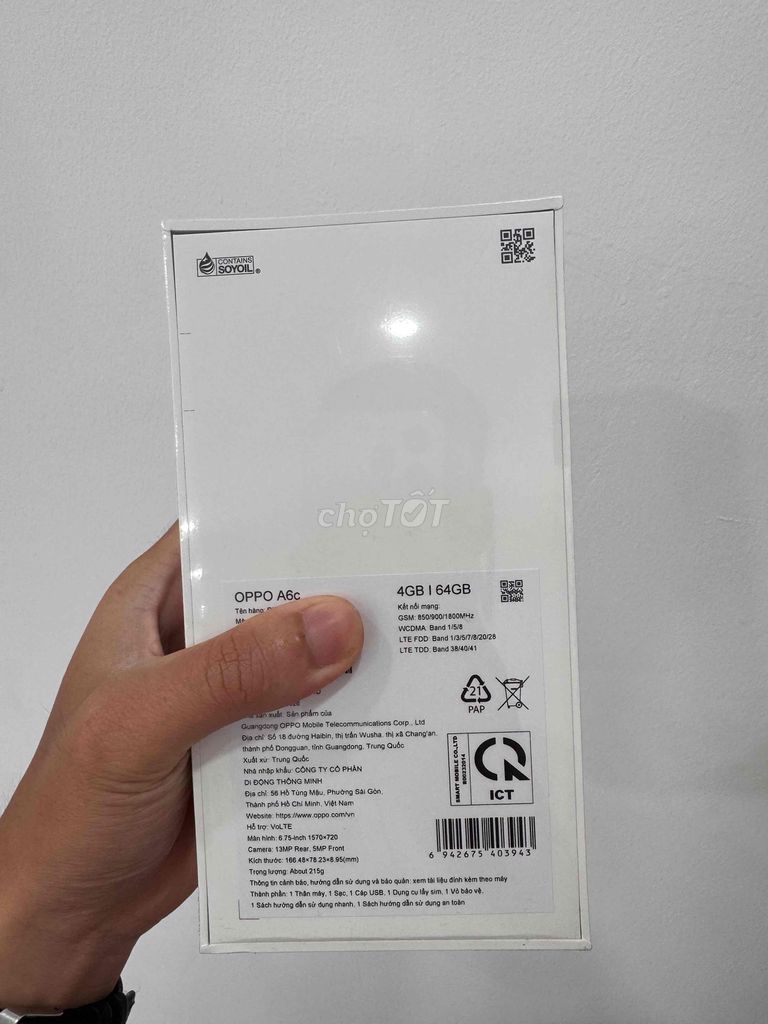 Oppo A6c 4GB/64GB Trung Quốc. Mua bán Điện thoại tại Quận 10 Tp Hồ Chí Minh được đăng bởi Hoàng Khiêm hình 1