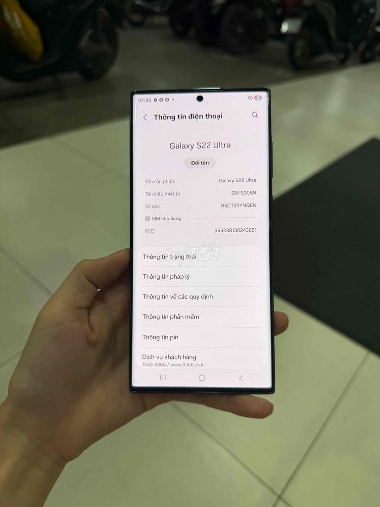 Samsung Galaxy S22 Ultra 12GB/512GB Đen. Mua bán Điện thoại tại Thành phố Thủ Dầu Một Bình Dương được đăng bởi Điện Thoại Giá rẻ Bình Dương hình 1