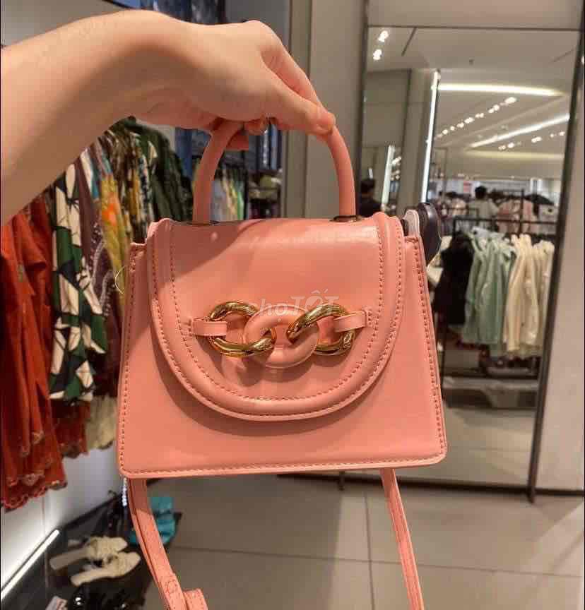 Túi zara mini màu hồng