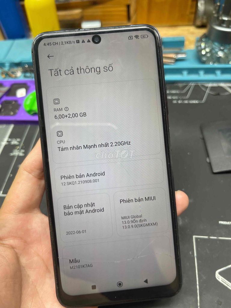 Xiaomi Redmi Note 10 6GB/128GB Xám. Mua bán Điện thoại tại Thành phố Tân An Long An được đăng bởi Mua bán điện thoại cũ hình 1