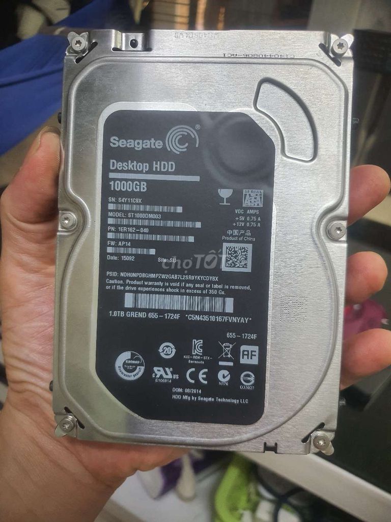 HDD Seagate 1000GB 7200v sức khỏe 100%. Mua bán Linh kiện (RAM, Card...) tại Quận Gò Vấp Tp Hồ Chí Minh được đăng bởi Loa Amply hình 1