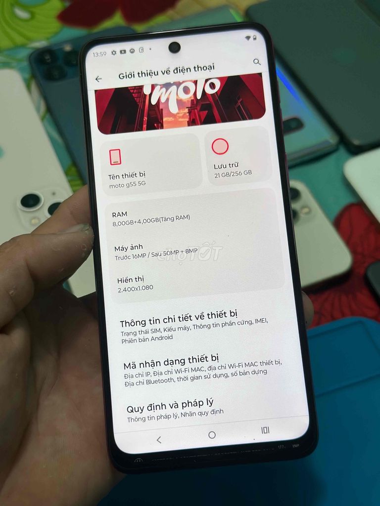 Motorola Moto G55 5G 8 256GB Hồng rin ap. Mua bán Điện thoại tại Huyện Cao Lãnh Đồng Tháp được đăng bởi minh dt zin 66 hình 1
