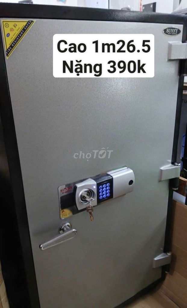 [BH3 NĂM] Két Sắt Điện Tử Cao 1.3m 390kg New 95%