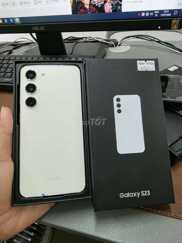 Samsung Galaxy S23 5G Trắng SSVN 2 sim 99% Keng. Mua bán Điện thoại tại Quận Đống Đa Hà Nội được đăng bởi HƯNG PHÁT Mobile hình 1