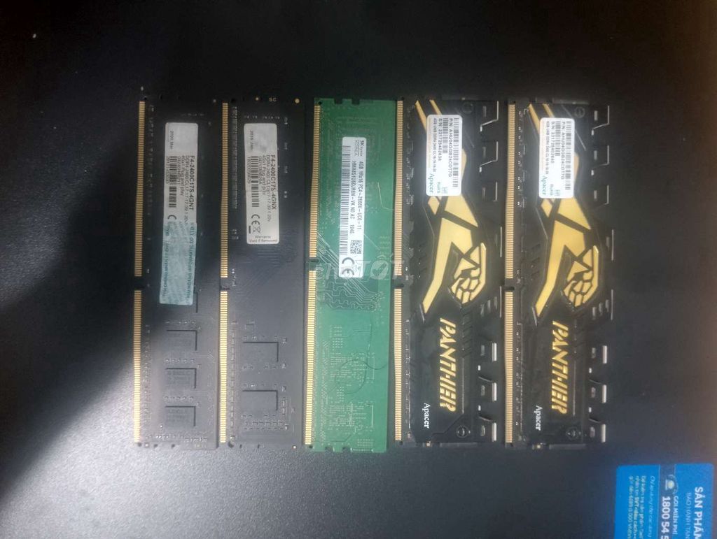 RAM Apacer 4GB DDR4 2400MHz Máy tính để bàn. Mua bán Linh kiện (RAM, Card...) tại Thành phố Thủ Đức Tp Hồ Chí Minh được đăng bởi Nguyễn Văn Cường hình 1