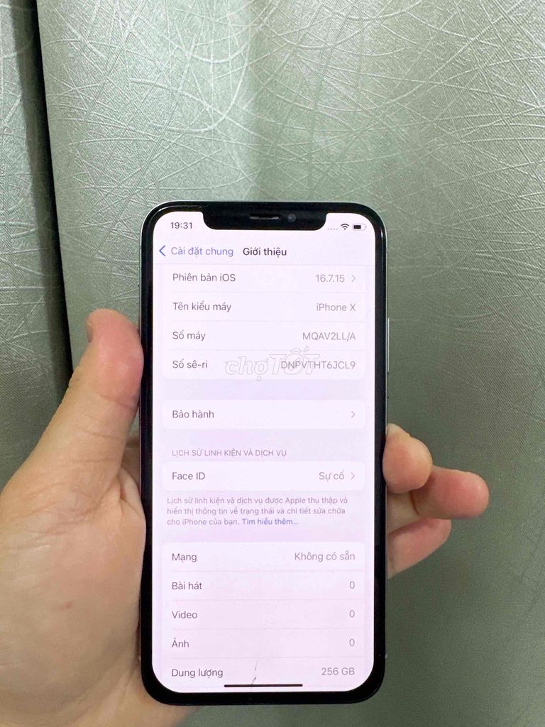 iPhone X 256GB Trắng cần bán. Mua bán Điện thoại tại Thành phố Đà Lạt Lâm Đồng được đăng bởi Quang Vinh hình 1