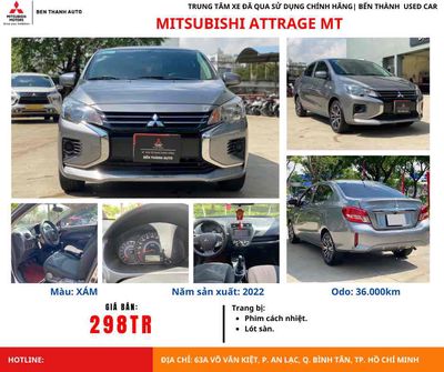 Mitsubishi Attrage 2022 1.2 MT - 35000 km. Mua bán Ô tô tại Quận Bình Tân Tp Hồ Chí Minh được đăng bởi Võ Thành Sơn Hải Phong