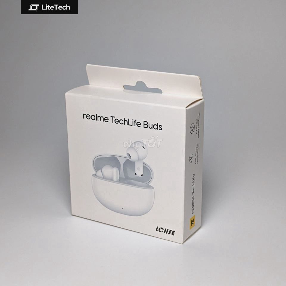Tai nghe Realme TechLife Buds Trắng. Mua bán Tivi, Âm thanh tại Quận 3 Tp Hồ Chí Minh được đăng bởi LiteTech Store hình 1