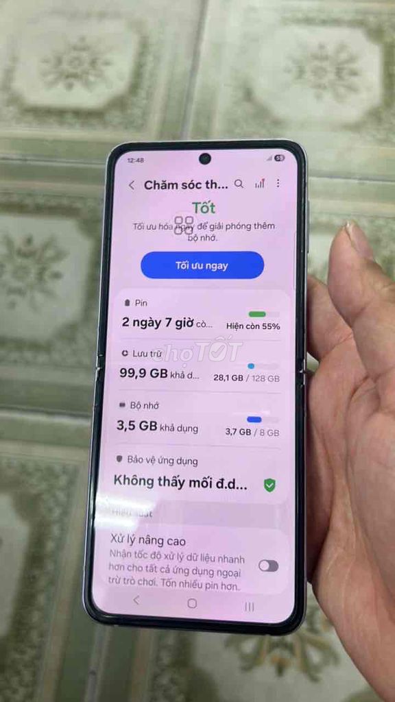 Samsung Z Flip 3 8GB/128GB Tím. Mua bán Điện thoại tại Quận 10 Tp Hồ Chí Minh được đăng bởi Đức hình 1