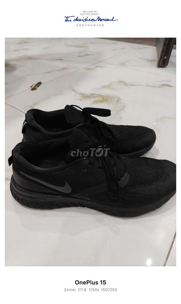 Giày thể thao Nike Nam Đen size 42.5. Mua bán Giày dép tại Huyện Hoài Đức Hà Nội được đăng bởi hải linh hình 1