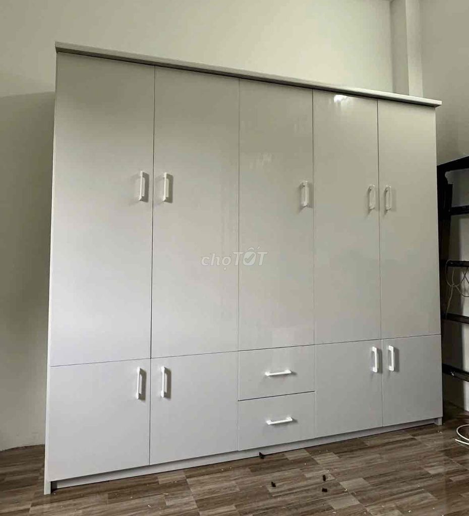 Tủ quần áo Nhựa Đài Loan Trắng 2m05 x 1m8 x 47cm. Mua bán Tủ, kệ gia đình tại Quận Bình Tân Tp Hồ Chí Minh được đăng bởi Hong Le hình 1