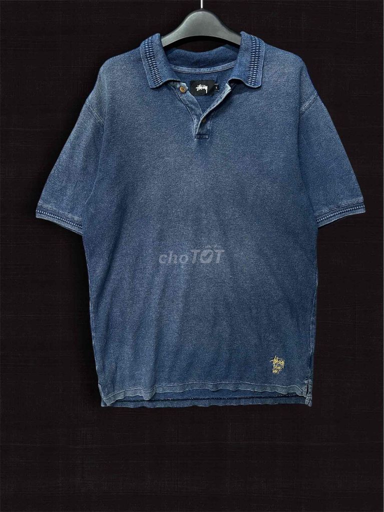 Áo polo Stussy L Xanh denim đã qua sử dụng. Mua bán Quần áo tại Thành phố Mỹ Tho Tiền Giang được đăng bởi Đọc phần giới thiệu giúp mình nhé hình 1