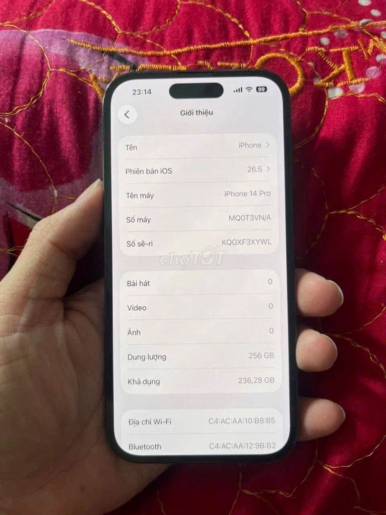 Apple iPhone 14 Pro 256GB 88%. Mua bán Điện thoại tại Quận Tân Phú Tp Hồ Chí Minh được đăng bởi Hội Đồ Điện Tử hình 1