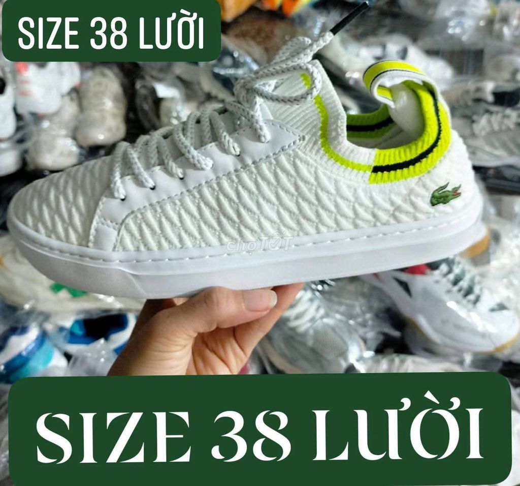  Lacoste Textile slipOn 2hand đẹp .Bao Real.Sz38. Mua bán Giày dép tại Quận 10 Tp Hồ Chí Minh được đăng bởi Phan Tuấn hình 1