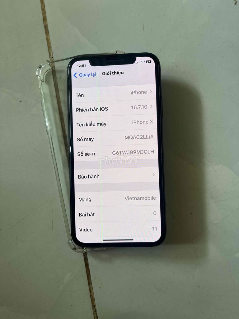 iPhone x quốc tế 64gb