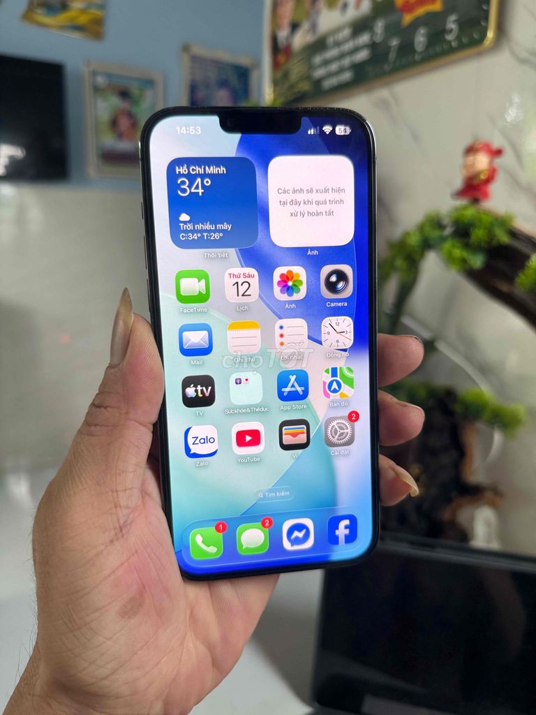 Apple iPhone 13 Pro Max 128GB den 84%. Mua bán Điện thoại tại Thành phố Thuận An Bình Dương được đăng bởi  Phan Trung hình 1