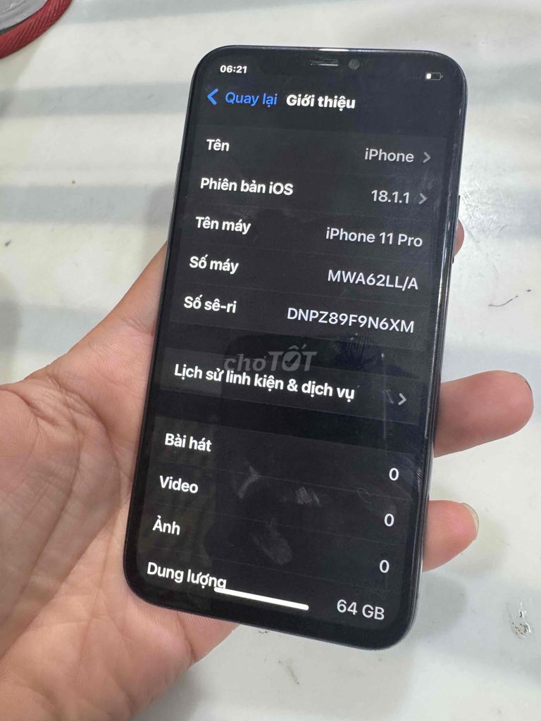 iphone 11 pro 64g quốc tế