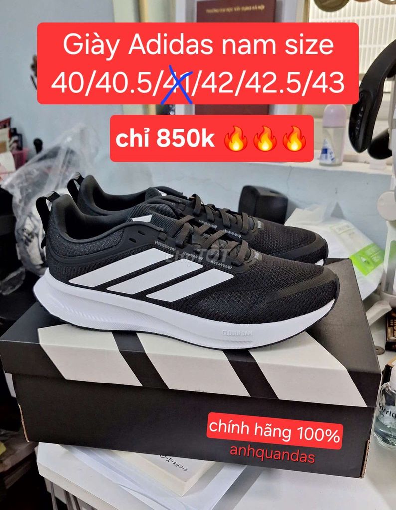 Giày Adidas Nam size 40-43 chính hãng. Mua bán Giày dép tại Huyện Thanh Trì Hà Nội được đăng bởi Hằng Nguyễn hình 1