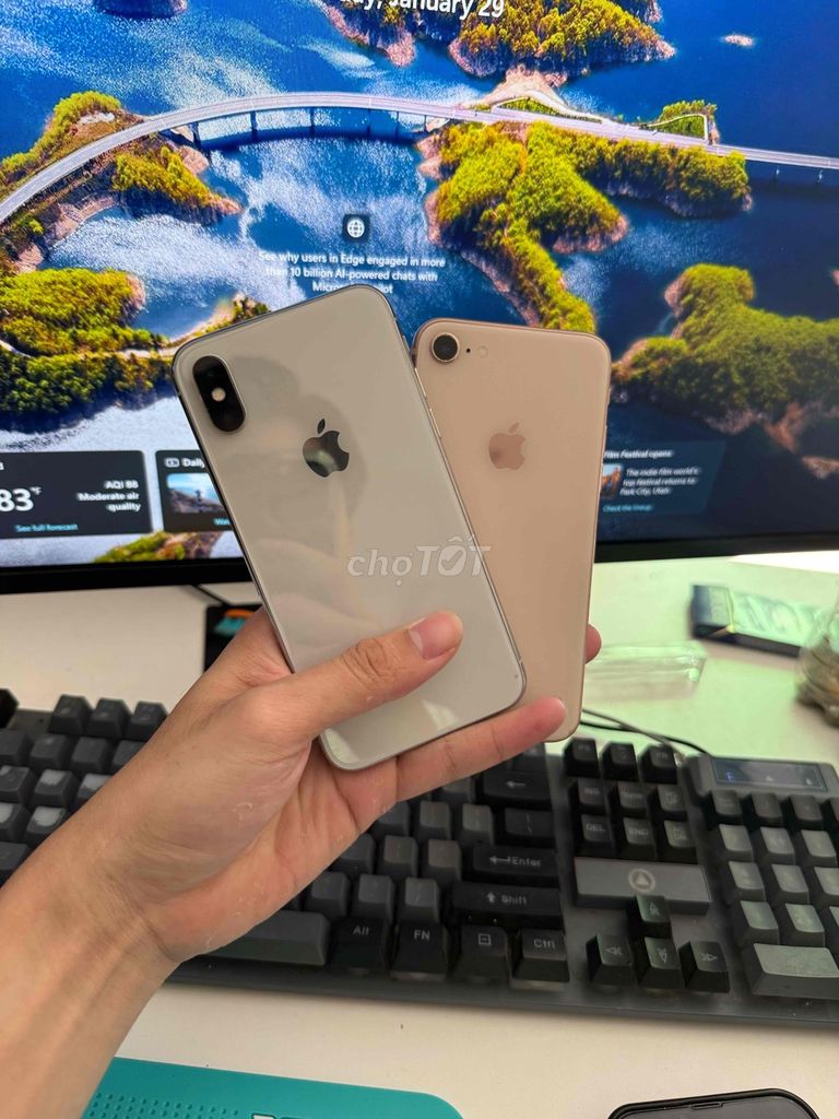 Apple iPhone X 64GB Bạc, iPhone 8G Vàng. Mua bán Điện thoại tại Thành phố Long Xuyên An Giang được đăng bởi NND hình 1