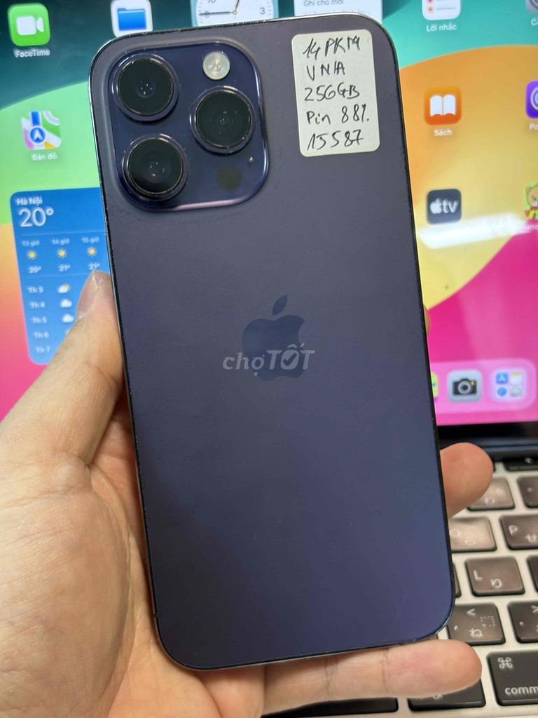 iphone 14 pro max 256gb tím quốc tế mất Face ID