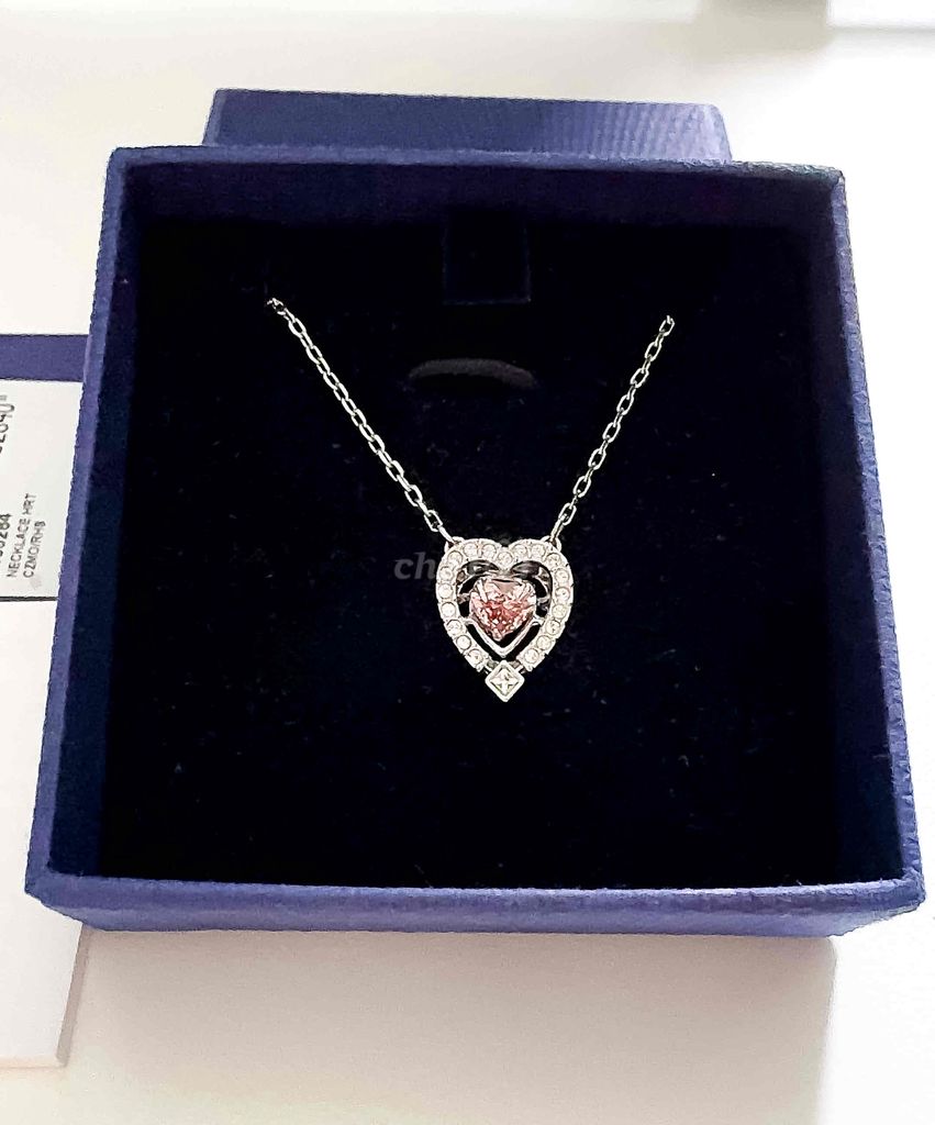 Pass dây chuyền Swarovski Dance Heart full box tag