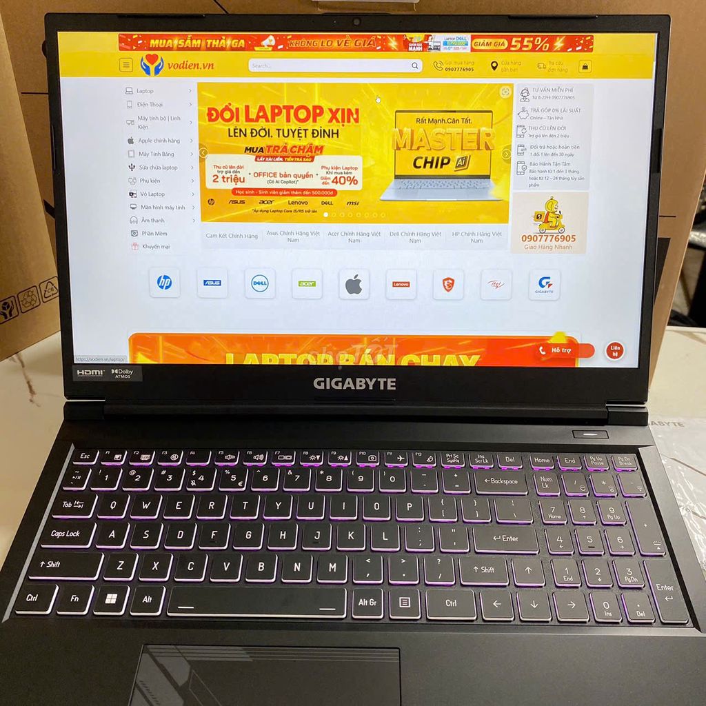 GIGABYTE Gaming G5 MF5 i7-13620H-16G-512G-RTX4050. Mua bán Laptop tại Quận Ninh Kiều Cần Thơ được đăng bởi Võ Diện hình 1