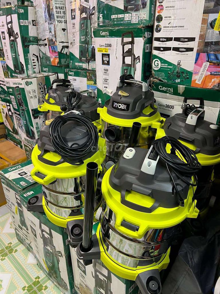 Máy hút bụi Ryobi Vàng, Xám Kim loại. Mua bán Nội thất, đồ gia dụng khác tại Quận Bình Thạnh Tp Hồ Chí Minh được đăng bởi Nguyễn Thành Đức hình 1