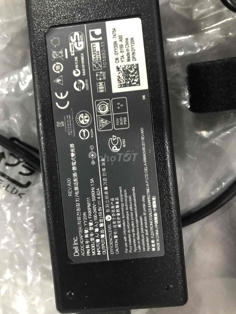 Sạc laptop Dell kim to đầu 3 chấu. Mua bán Phụ kiện (Màn hình, Chuột...) tại Quận 8 Tp Hồ Chí Minh được đăng bởi Lâm hình 1