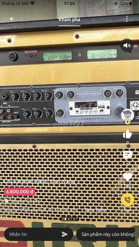 Loa karaoke BiRiCi MX-700. Mua bán Tivi, Âm thanh tại Huyện Củ Chi Tp Hồ Chí Minh được đăng bởi thái quang huy hình 1