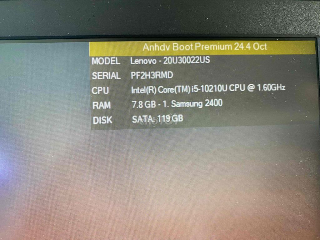 Lenovo Thinkpad L15 I5 gen 10