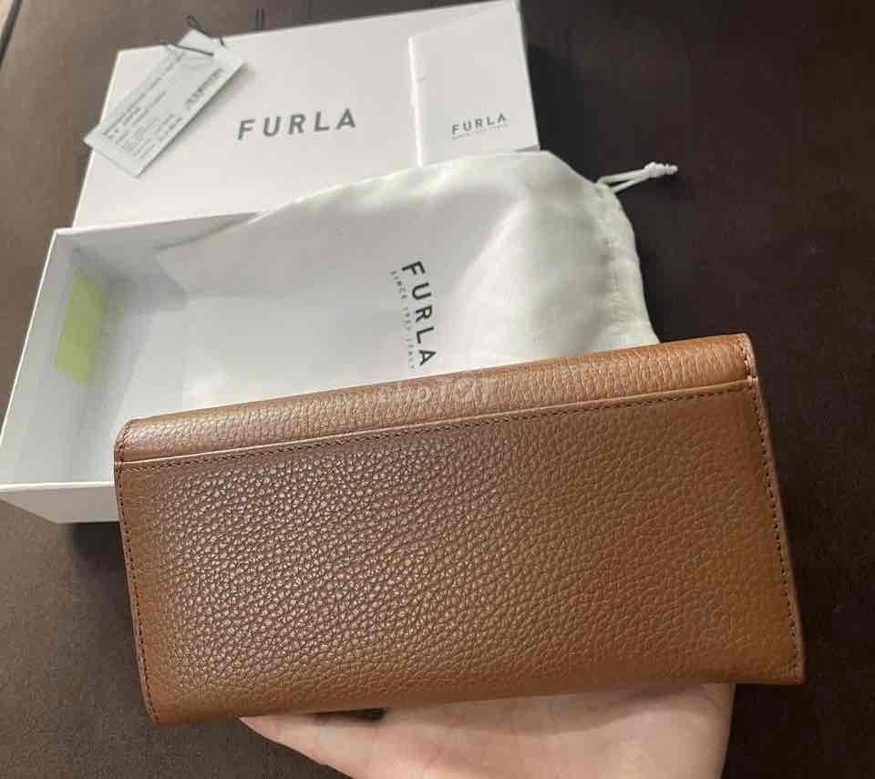 ví cầm tay Furla Cognac.new+tag.bao auth.0000