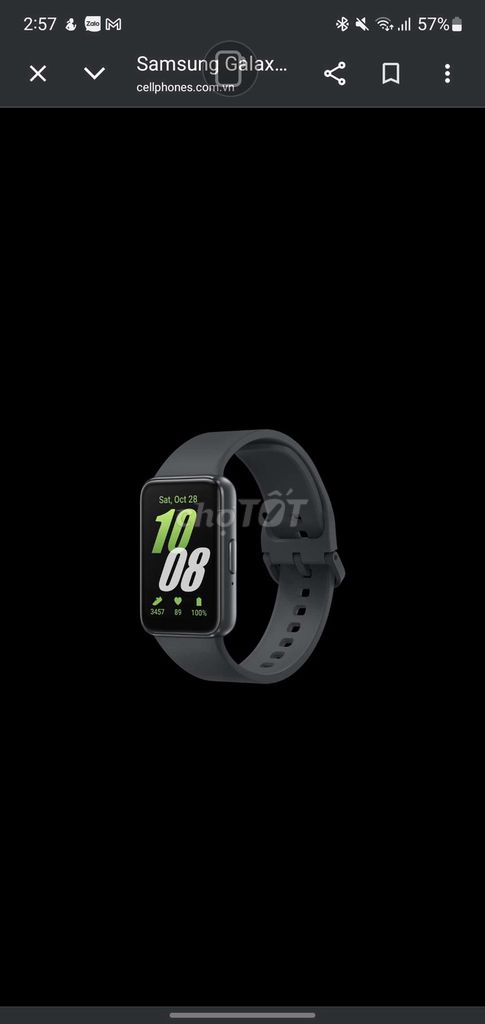 Samsung Galaxy Fit 3 Xám. Mua bán Thiết bị đeo thông minh tại Huyện Gia Lộc Hải Dương được đăng bởi Duc Anh Bui hình 1