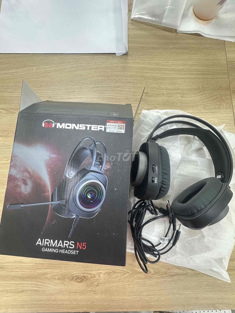 Tai nghe gaming Monster Airmars N5 Đen Mới. Mua bán Tivi, Âm thanh tại Quận 1 Tp Hồ Chí Minh được đăng bởi Truong Tu hình 1