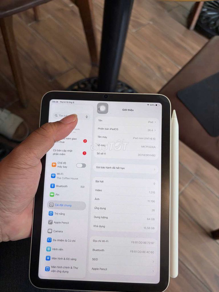 Apple iPad mini 6 Wifi 64GB Vàng. Mua bán Máy tính bảng tại Quận Cầu Giấy Hà Nội được đăng bởi Học hình 1